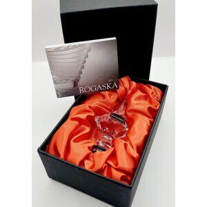 Rogaska Crystal Wine Bottle Stopper Cork For Decanter Slovenia New In Box
